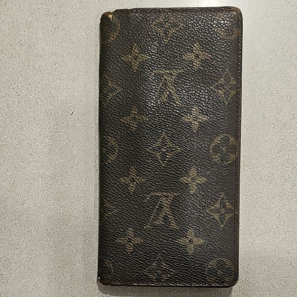 Louis Vuitton Monogram Brown Wallet Vintage Long Wallet Mens - Picture 2 of 9